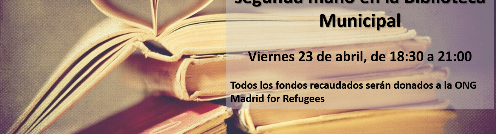 Miraflores de la Sierra organiza un evento especial para el Día del Libro y colaborar con Madrid For Refugees